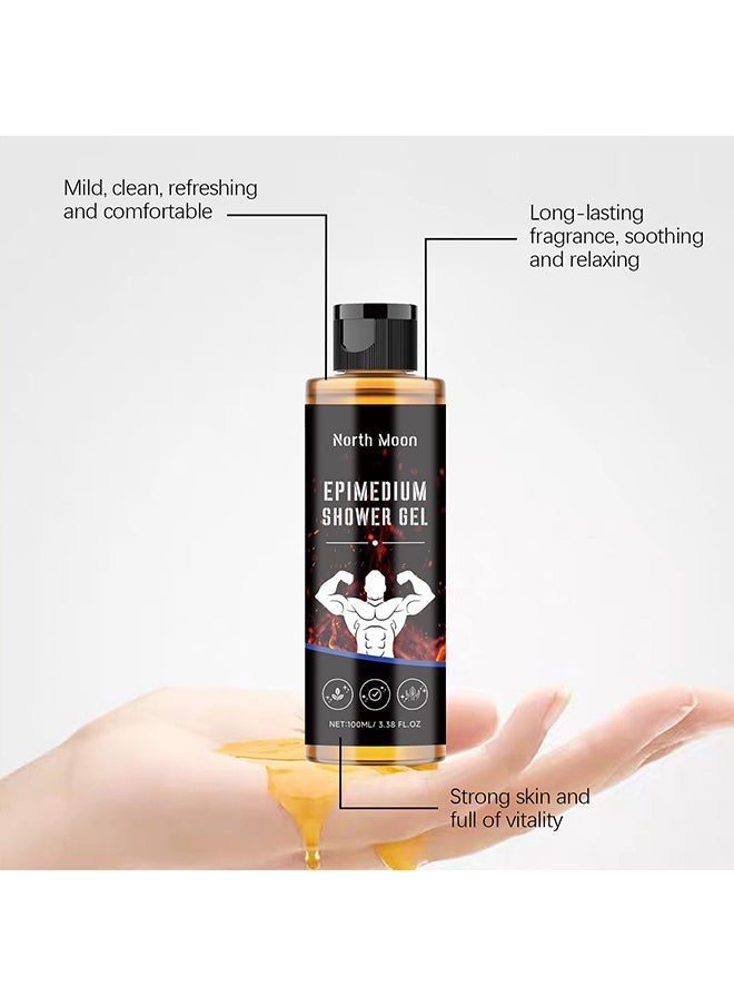NORTH MOON NORTH MOON Men's Body Shower Gel, body skin cleansing, moisturizing and leaving a fragrance of soft skin  - Image 4