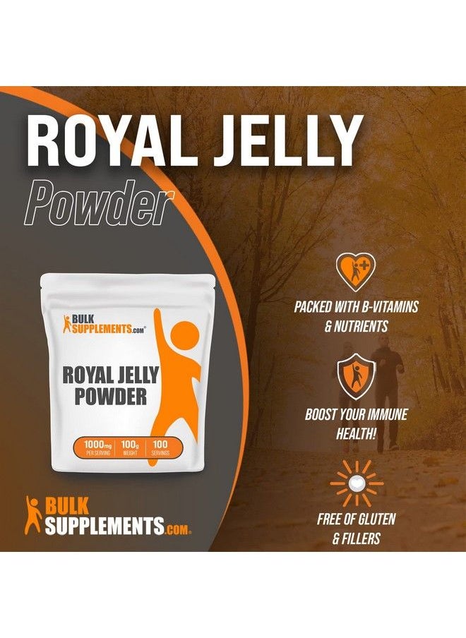 BulkSupplements - Com Royal Jelly Powder Royal Jelly 1000Mg Royal Jelly Nutritional Supplements Royal Jelly Supplement For Immune Support 1000Mg Per Serving 100 Grams 35 Oz - Image 1