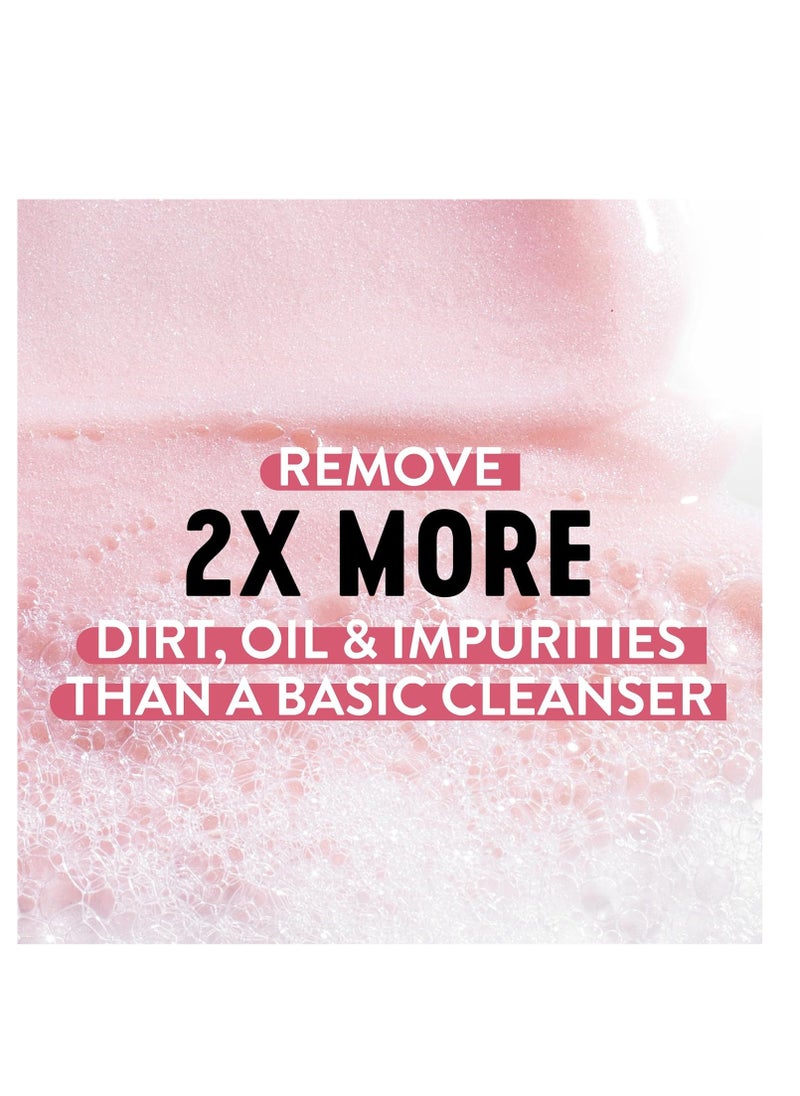 Biore Bioré Rose Quartz + Charcoal Daily Purifying Cleanser, Oil Free Facial Cleanser Energizes Skin, Dermatologist Tested and Cruelty Free, 6.77 oz, Packaging May Vary  - Image 4