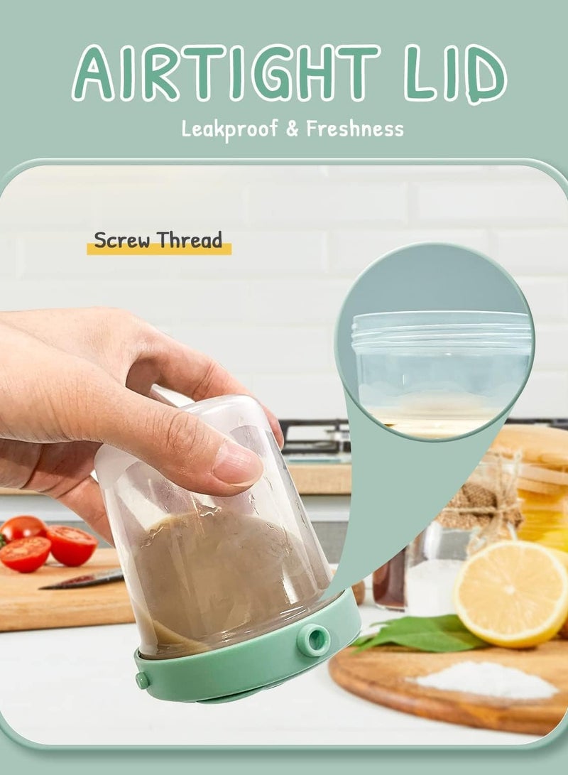 KASTWAVE Baby Food Storage Jars, 6 Set(2/4/7oz), Baby Food Containers with Lids, - Image 5