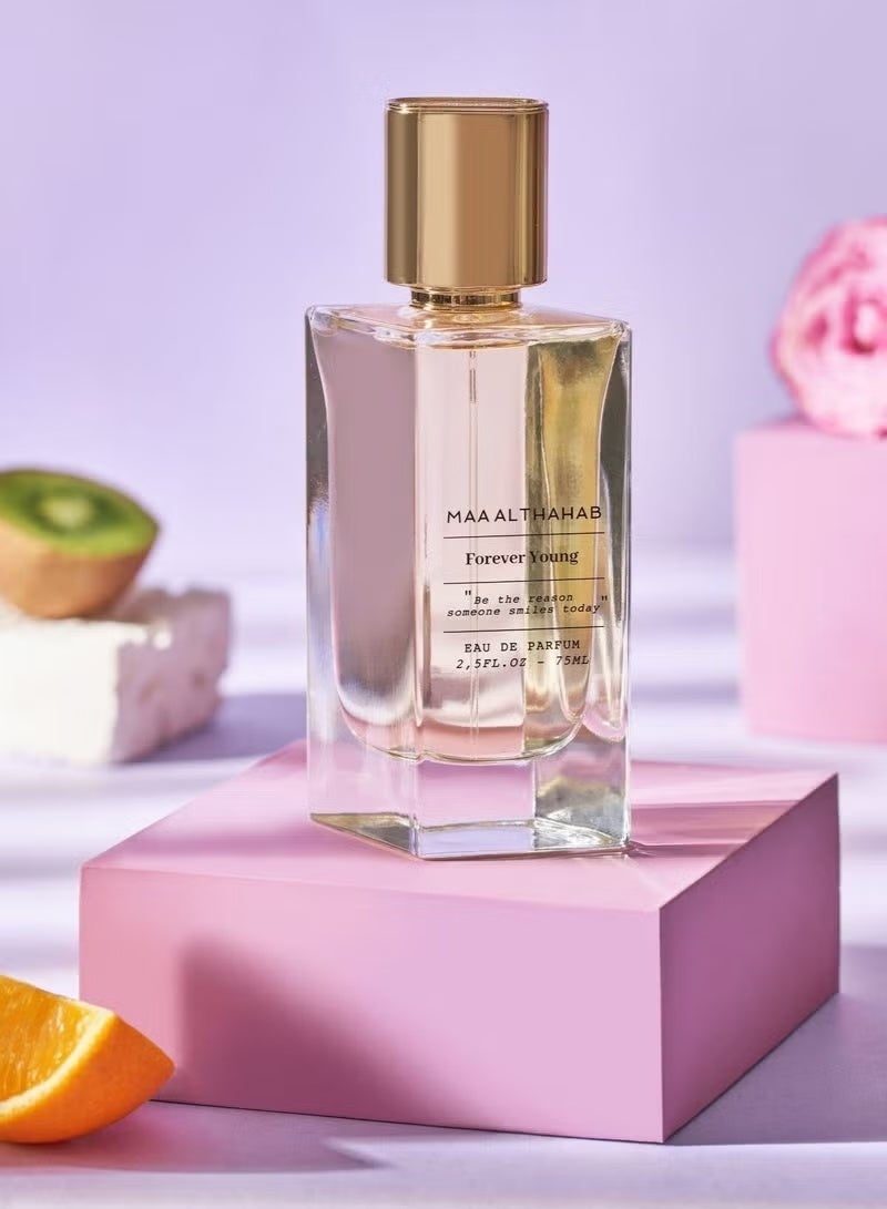 ماء الذهب فوريفر يونغ | أو دو بارفان | عطر نسائي ثابت يدوم طويلاً وبرائحة حيوية | 75 مل | للنساء اللواتي يجسدن الأناقة والشباب - Image 1