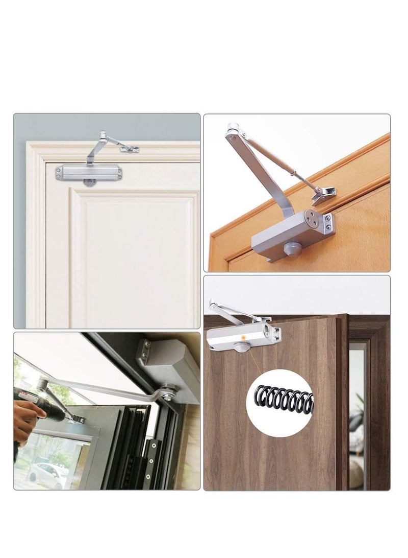 ROBUSTLINE Robustline Heavy Duty Door Closer For Home and Commercial use- 5 YEARS WARRANTY - (1604 - White, Door Weight Capacity 60Kg - 80Kg)  - Image 2