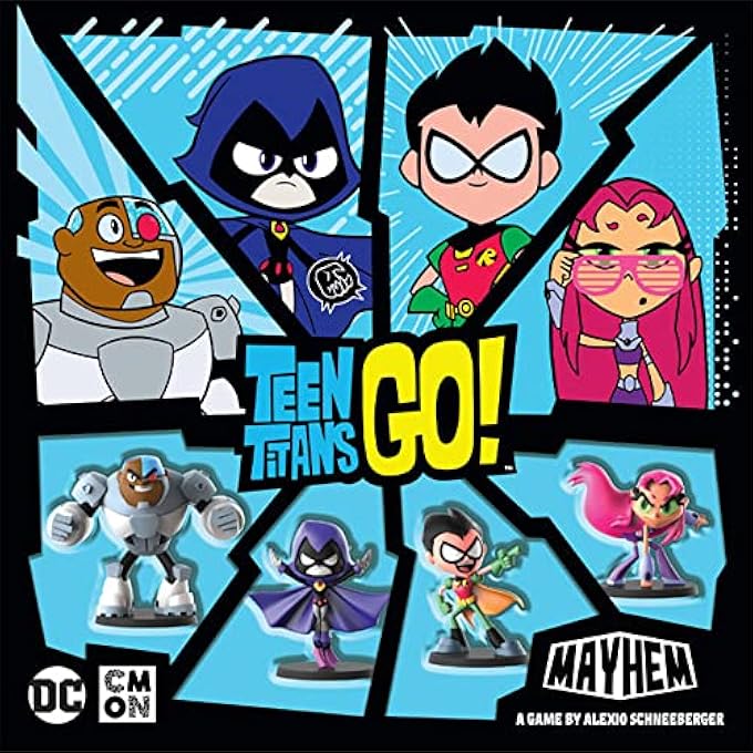 CMON Teen Titans Go Mayhem Board Game  Strategy Game Based on The Hit TV Series  TeamBased Combat Game for Adults and Kids  Ages 10  24 Players  Average Playtime 30 Minutes  Made by - Image 2