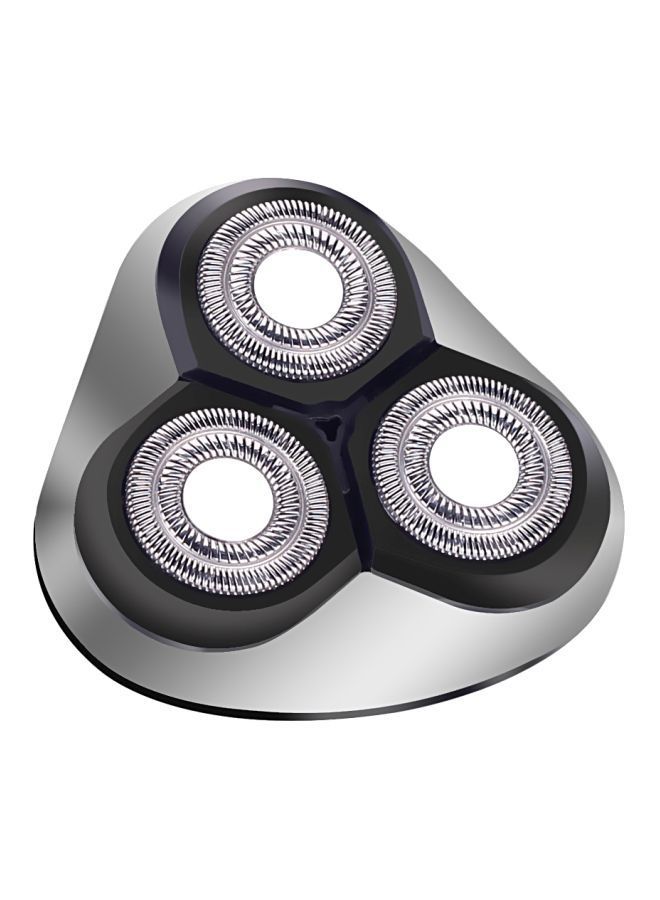 NIBEMINENT Rotary Replaceable Heads For Electric Shaver Silver/Black - Image 1