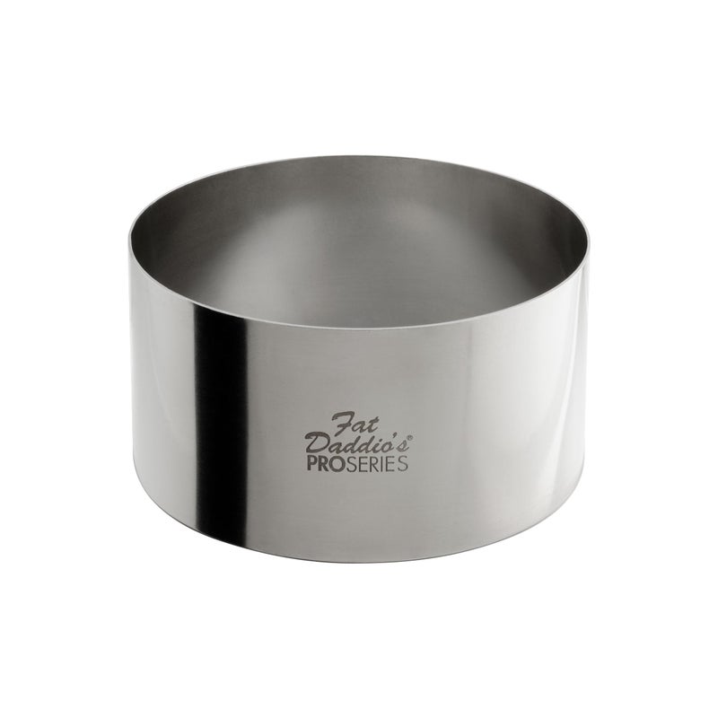 Fat Daddios Stainless Steel Round Cake Pastry Ring 4 x 2 Inch