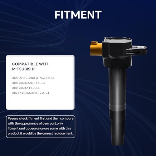 GAGOLCAR UF634 33400-51K20 Ignition Coil (Set of 1) Compatible with Suzuki 2009-2013 SX4 Crossover Kizashi Grand Vitara - 2.0L 2.4L L4 Replacement for 133964 - Image 5