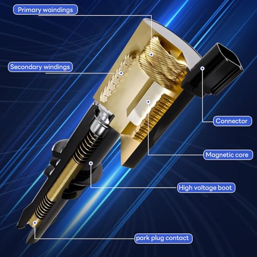GAGOLCAR UF634 33400-51K20 Ignition Coil (Set of 1) Compatible with Suzuki 2009-2013 SX4 Crossover Kizashi Grand Vitara - 2.0L 2.4L L4 Replacement for 133964 - Image 4