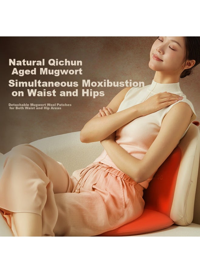 Breo Back2pro Waist Massager Back Cushion Seat Integrated Waist Back Hip Moxibustion Heat Massage Kneading Massager Sun Yingsha Edition Women's Day Gift - Image 2