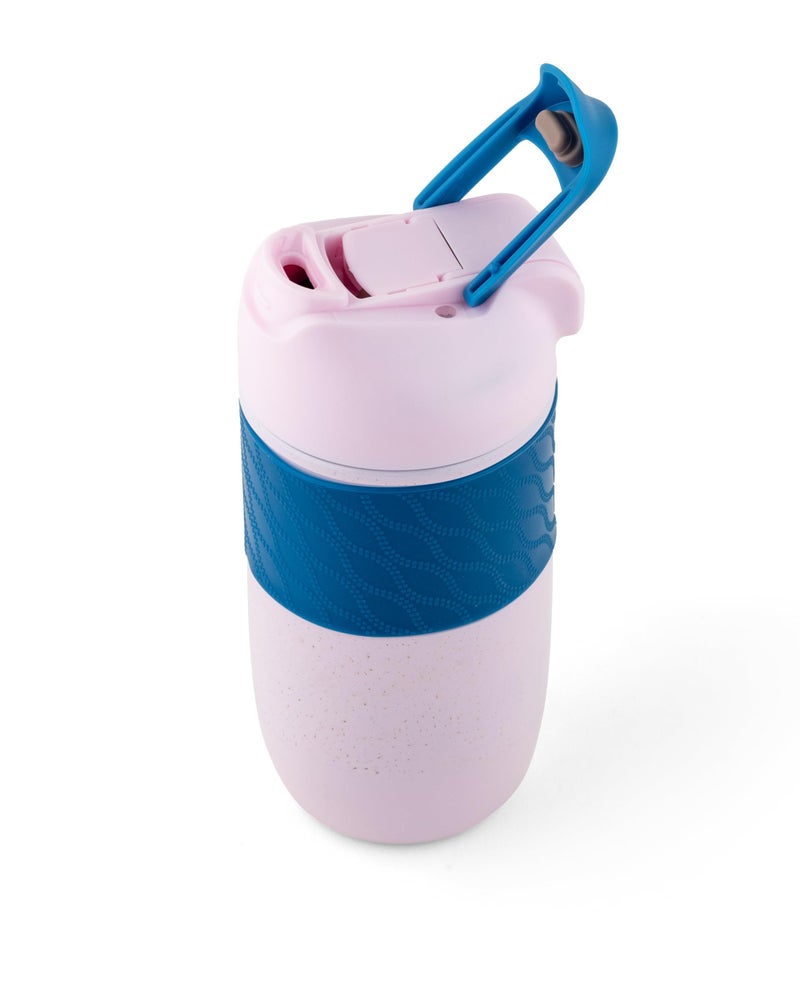 Dubblin Insta Stainless Steel Tea & Coffee Mug | Double Wall Vacuum Insulated Travel Mug with Handle & Leak-Proof Lid | Wide Mouth Tumbler Thermo Flask- Keeps Hot 6 Hrs & Cold 12 Hrs, 520ML- Pink - Image 4