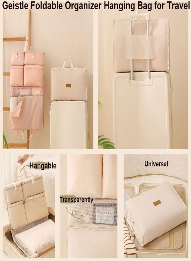 Deoxys Foldable Organizer Hanging Bag for Travel, Storage Hanging Bags with Pockets - Daily Clothes Sorting Storage, Multi-Compartment Bag - (6 Grid) - Image 5