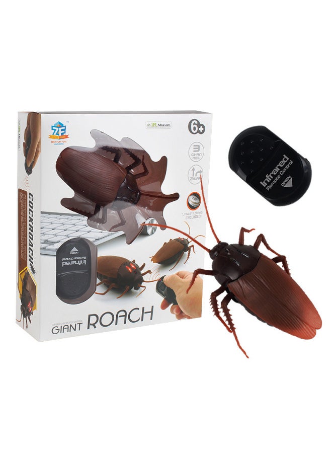 Electric Insect Infrared Frequency Remote Control Cockroach Simulation Whole Person Scary Induction Xiaoqiang Toy-Color:9916 Cockroach 170g