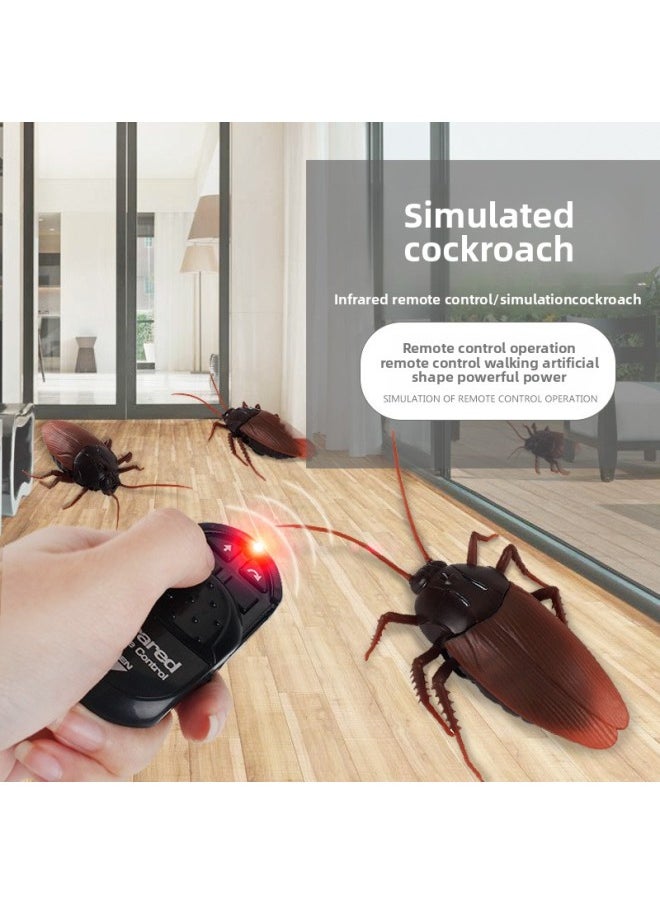 Electric Insect Infrared Frequency Remote Control Cockroach Simulation Whole Person Scary Induction Xiaoqiang Toy-Color:9916 Cockroach 170g