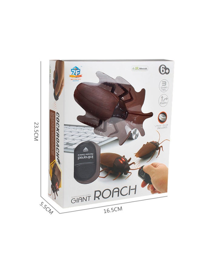 Electric Insect Infrared Frequency Remote Control Cockroach Simulation Whole Person Scary Induction Xiaoqiang Toy-Color:9916 Cockroach 170g
