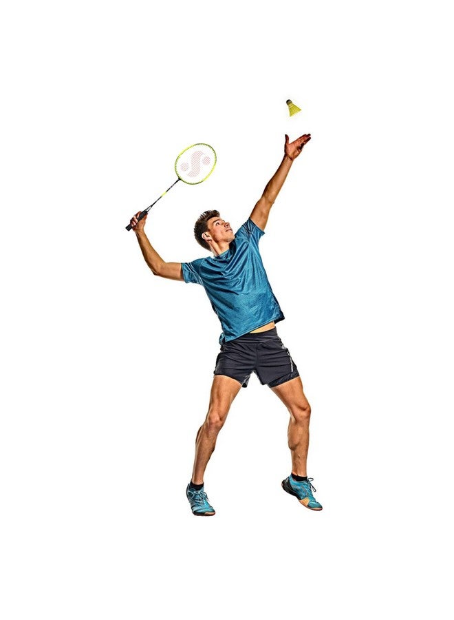 Silvers Silver's FIRE Badminton Kit (2 Racquets with Full Cover, 1 Box Feather Shuttlecock Pack of 3) FIRE Combo 1 with Feather Shuttle, Black/White - Image 5