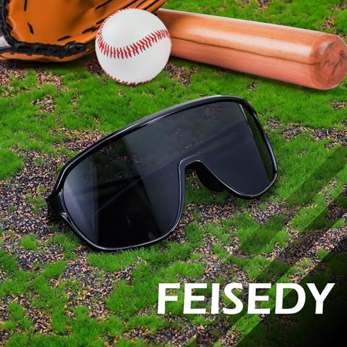 FEISEDY Sports Sunglasses for Men and Women,Oversized One Piece Reflective Lens Cycling Sunglasses B0178 - Image 5