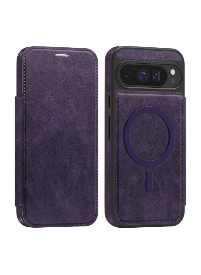 حافظة محفظة قلابة مغناطيسية لهاتف جوجل بيكسل 10/9 برو XL، غطاء مقاوم للصدمات مع حجب RFID - Image 1
