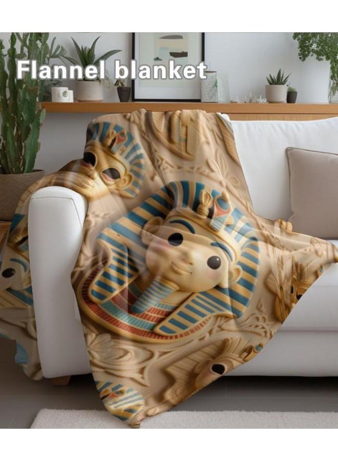 عام بطانية رقيقة من الفانيلا الكرتونية للأطفال والرضع (دافئة ومريحة، ومناسبة للنوم والألعاب) 70 سم * 100 سم - Image 5