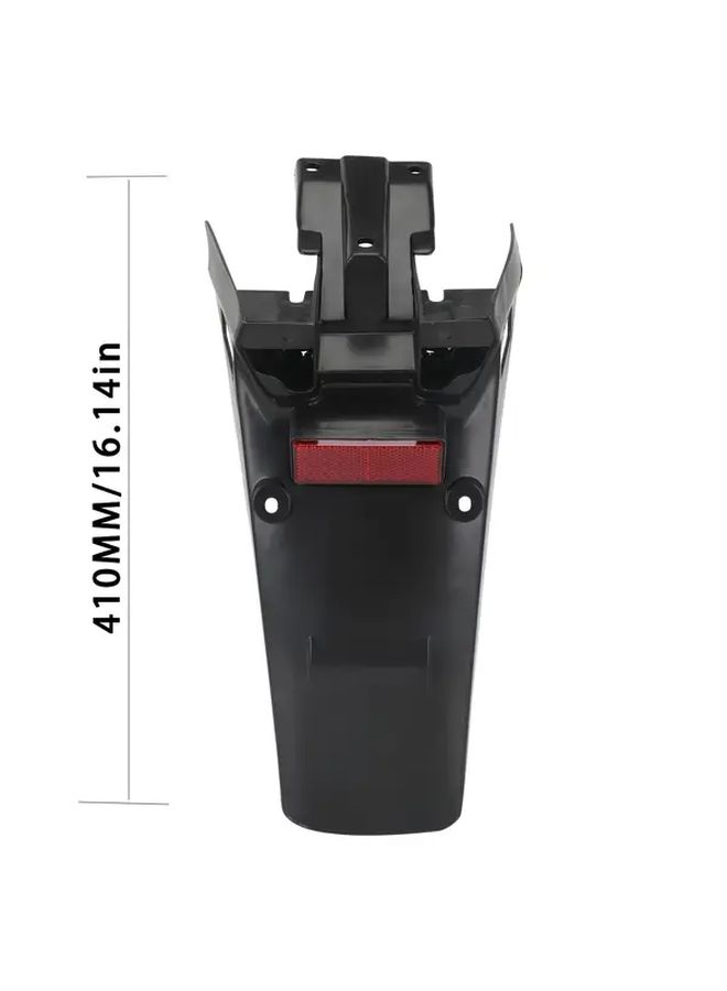 الحاجز الطيني الخلفي الأسود للدراجة النارية XR150L، مصنوع من البلاستيك متعدد البروبيلين المتين للحماية في جميع الأحوال الجوية - Image 2