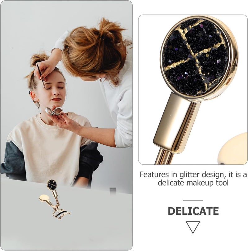 TIDTALEO 2pcs Gold Rose Gold Eyelash Curlers Handheld Wide-Angle Stainless Steel Lash Curl Tool for Natural, Precise Curling in Daily Makeup and Beauty Routine - Image 3