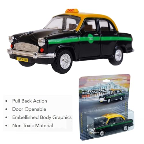 Magicwand® Die-Cast 1:36 Scale【Ambassador Taxi】 Classic with Openable Doors & Pull Back Action【Pack of 1】 - Image 3