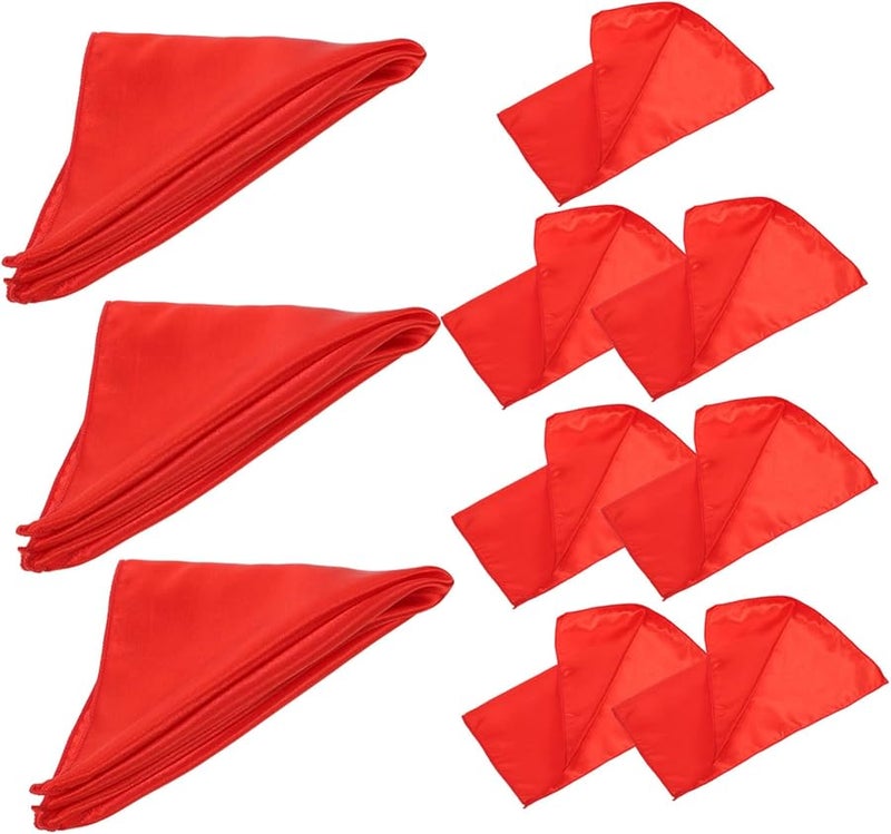 مناديل طاولة بوليستر مربعة 10 أوراق مقاومة للبهتان لمآدب عشاء الكريسماس والاجتماعات - Image 1