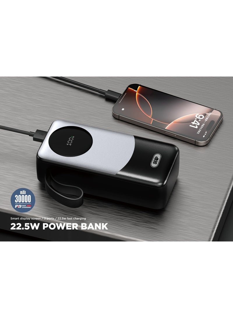 SP Power Bank 30000 with screen and supports fast charging 22.5W - Image 2