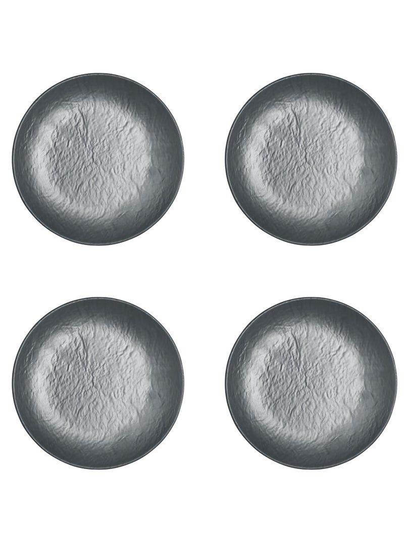 KULSAN Melamine Dinner Plate Set 26 Cm 4 Pieces Gray Color - Image 1