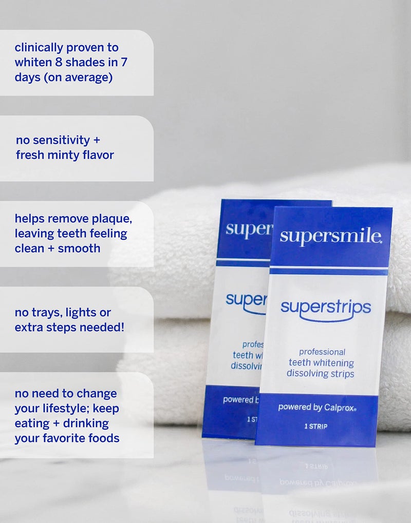 Supersmile Dissolving Superstrips - Professional Teeth Whitening Strips - Enamel Safe Teeth Whitener For Sensitive Teeth - Image 5