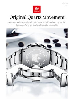 OLEVS OLEVS waterproof luminous couple watch diamond quartz watch 5867  - Image 5