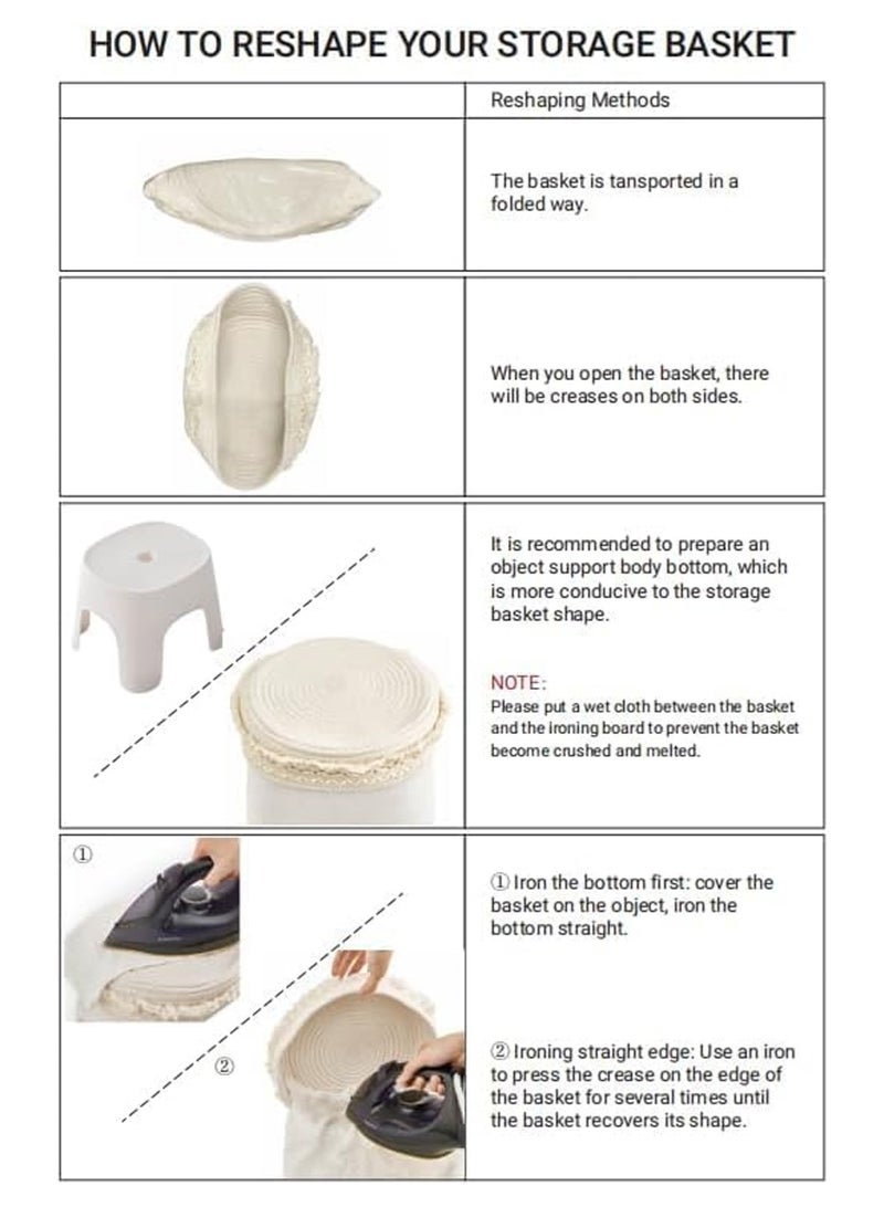 لوبيتيز سلال ، سلال الهدايا ، سلال تخزين سطح المكتب ، الأبيض المنسوجة الحبل بوهيميا الرياح ، طول 28 سم / 11 بوصة ، 7.9cm / 3.1 بوصة عالية ، الجدول خلع الملابس ، غرفة المعيشة ، حمام - Image 5