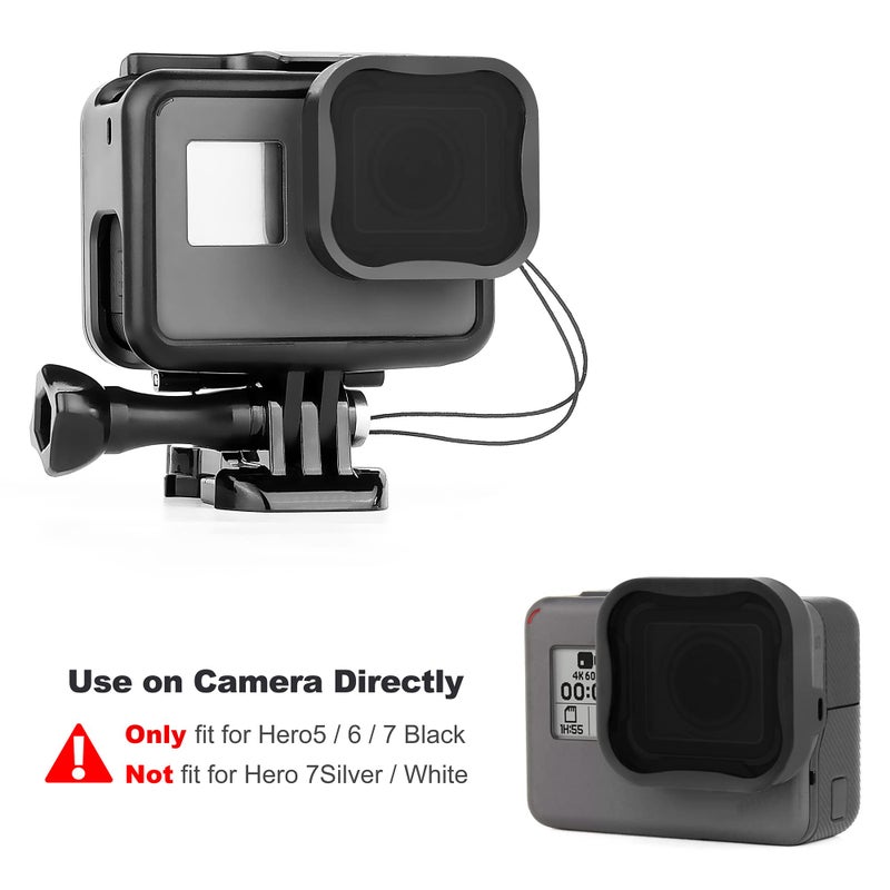 GEPULY 4 Pack Camera Lens Filter CPL ND8 ND16 ND32 Filter for Hero 5/Hero 6/Hero 7 Black, Neutral Density & Polarizing Lens Filter Kit Protector for GoPro 5 6 7 Black Accessories - Image 2