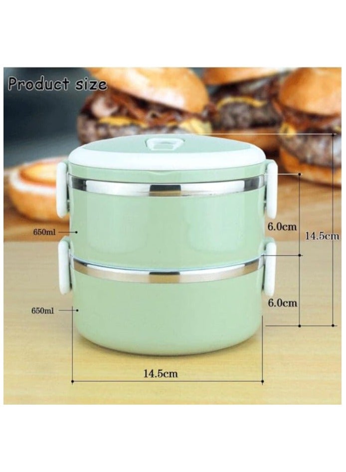 AL QADAH Premium Stainless Steel Lunch Box Set - Leakproof, Eco-Friendly, and Durable Containers for Adults and Kids  - Image 2