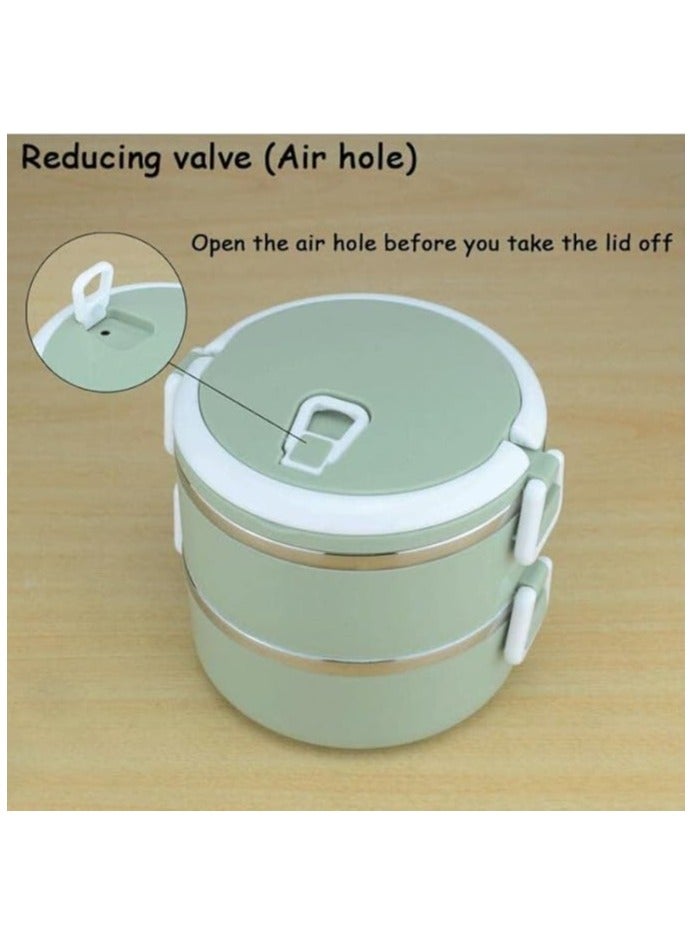 AL QADAH Premium Stainless Steel Lunch Box Set - Leakproof, Eco-Friendly, and Durable Containers for Adults and Kids  - Image 3