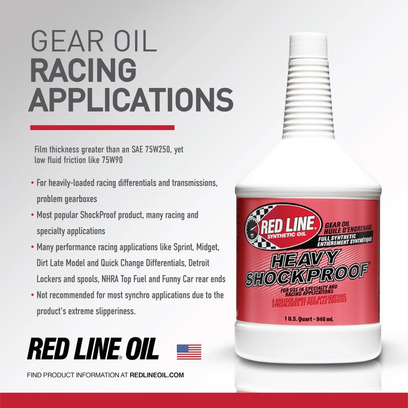 Red Line 58204 Heavy Shockproof Gear Oil - 1 Quart - Image 3