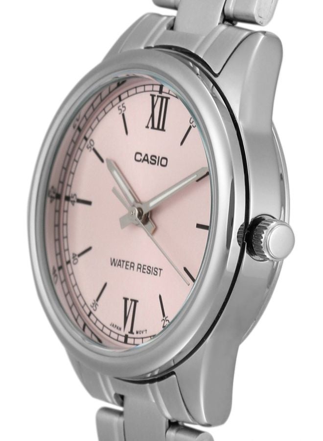 CASIO Women Stainless Steel Analog Watch LTP-V005D-4B2UDF - 34 mm - Silver - Image 4
