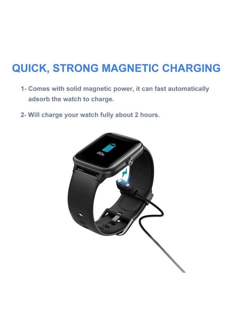 HablTech 1M Charging Cable for YAMAY VeryFitPro SW023 ID205L SW021 ID205U ID205S SW025 Uwatch 3 3S 2 2S - Image 4