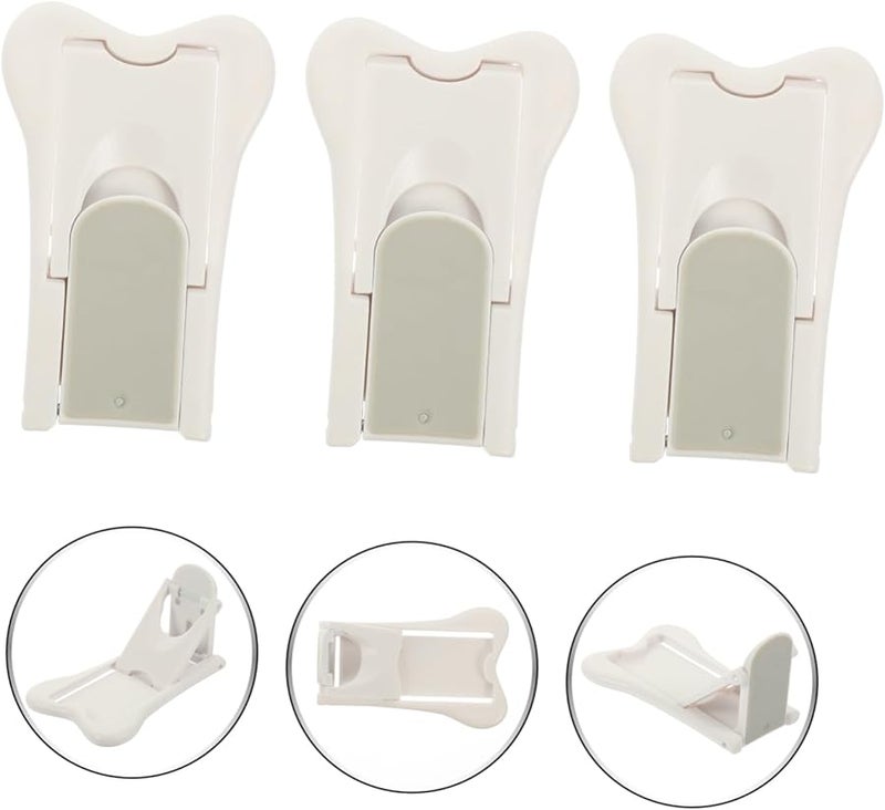 STOBOK 3 Pack White Window Security Lock for Sliding Doors Easy Installation Prevents Climbing - Image 5