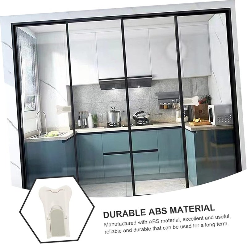 STOBOK 3 Pack White Window Security Lock for Sliding Doors Easy Installation Prevents Climbing - Image 4