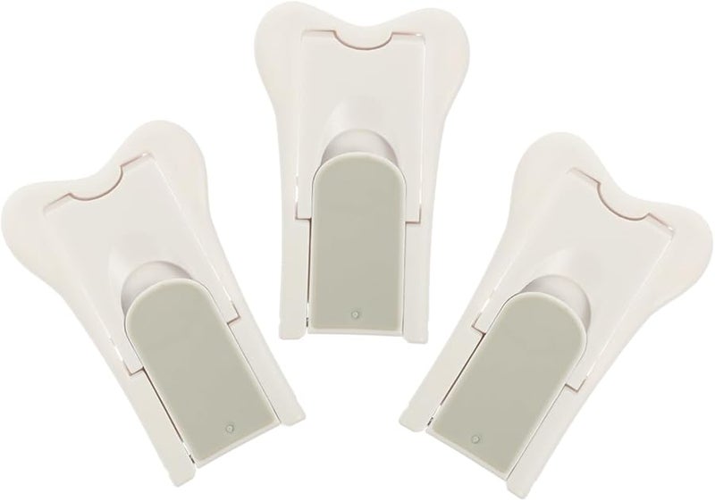 STOBOK 3 Pack White Window Security Lock for Sliding Doors Easy Installation Prevents Climbing - Image 1