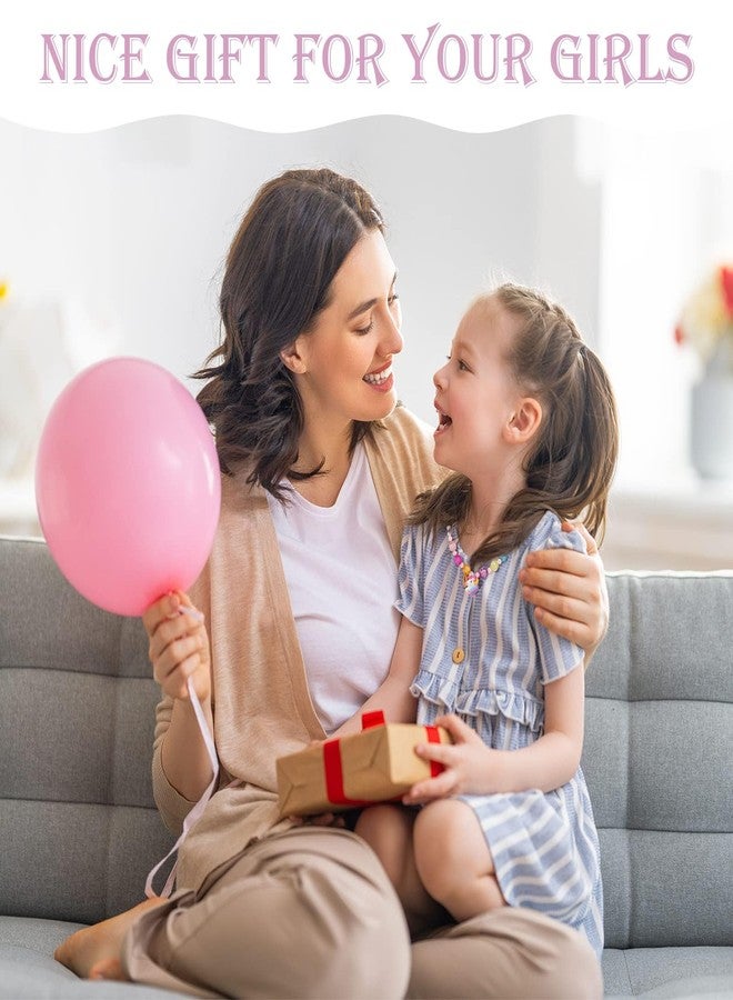 squishy 10Pcs Necklace Set for Girls, Girls Jewellery Gift Sets, Floral Jewellery Gift Set for Young Fashion Enthusiasts, Ideal for Birthday Parties and Themed Celebrations, Decorative Accessories (purple) - Image 5