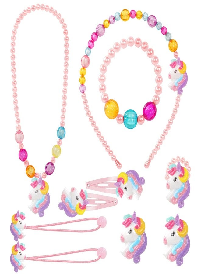 squishy 10Pcs Necklace Set for Girls, Girls Jewellery Gift Sets, Floral Jewellery Gift Set for Young Fashion Enthusiasts, Ideal for Birthday Parties and Themed Celebrations, Decorative Accessories (purple) - Image 1