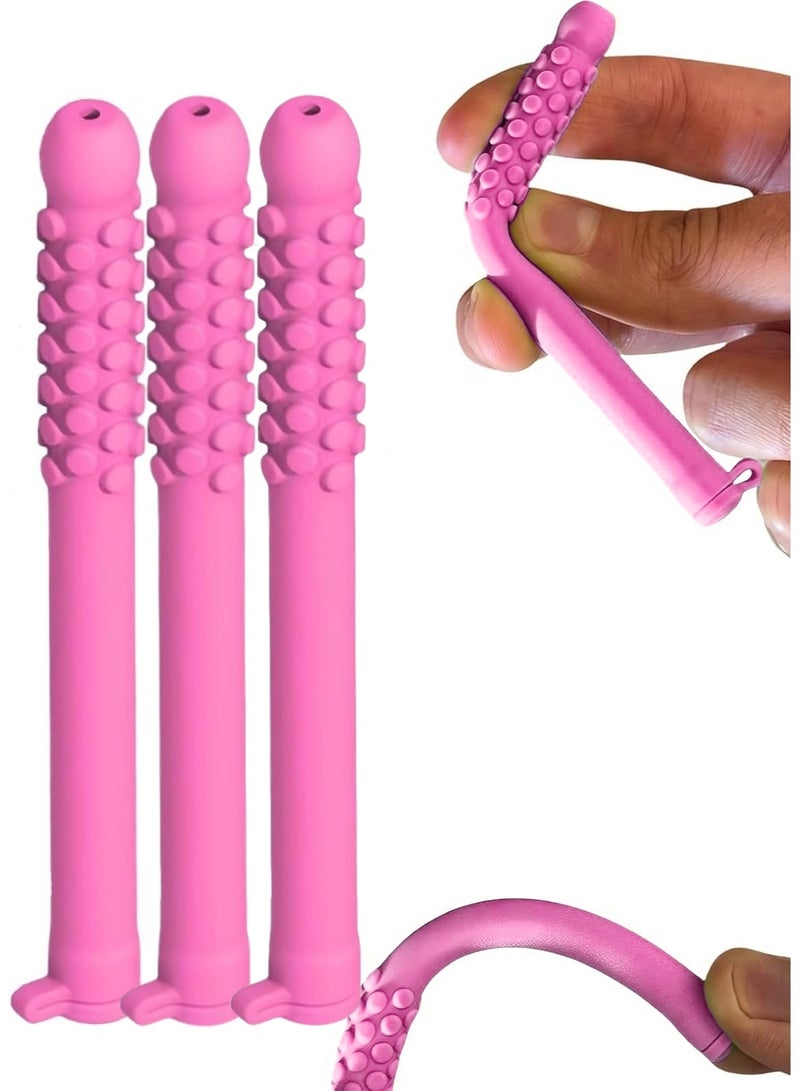 Generic 3-PCS Essential Oil Breather，Breathable Silicone Chew Stick，Decompression Creative Respirator, Relieve Tension and Stress and Improve Concentration（Strawberry flavor）  - Image 1