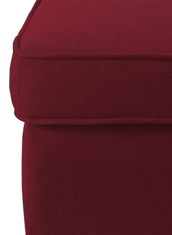 In-House Chair Footstool Linen From In House with Elegant Design - Burgundy - 44x40x60 cm - Image 2