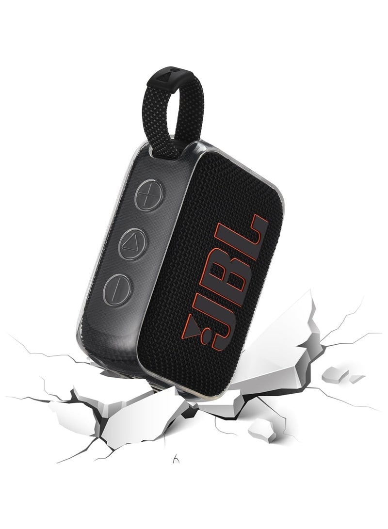 Silicone case for JBL GO 4 Bluetooth speaker, portable mini speaker case, transparent TPU case - Image 4