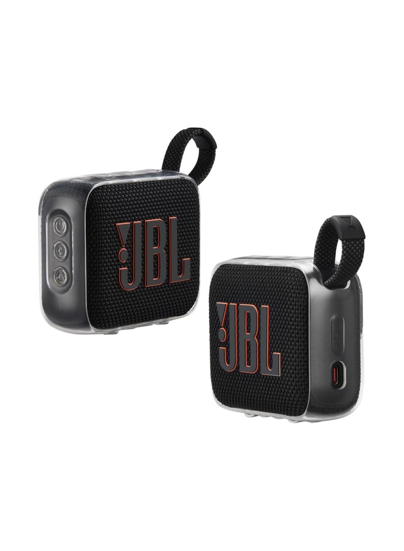 Silicone case for JBL GO 4 Bluetooth speaker, portable mini speaker case, transparent TPU case - Image 3