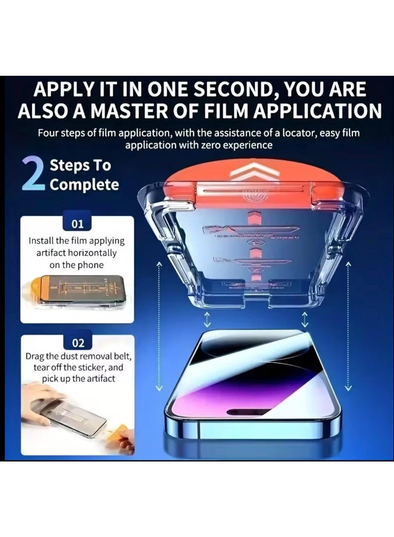 iPhone 17 Pro Set of Two 8K Ultra HD Glossy Tempered Glass Screen Protectors - Image 2