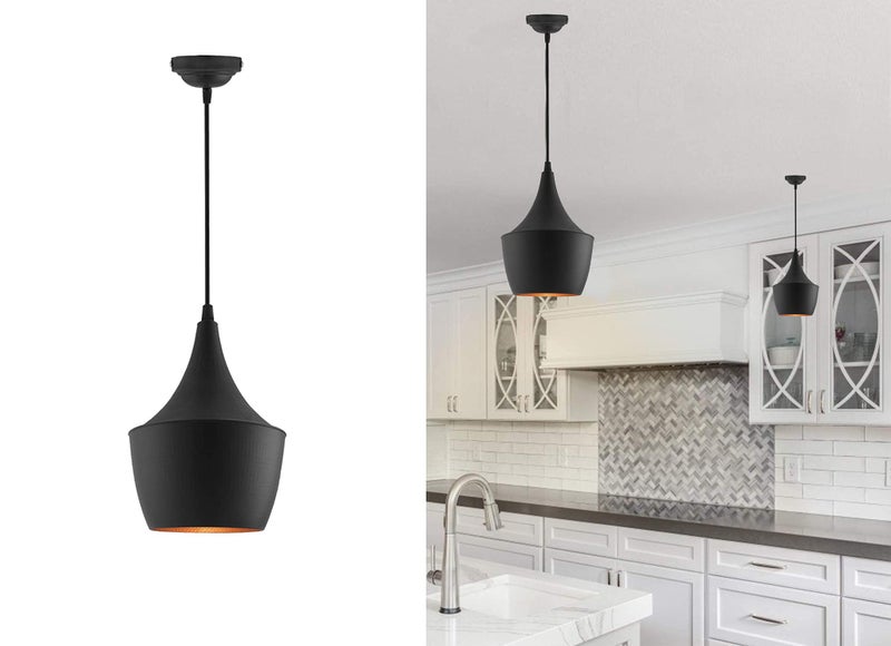 Improvhome Pendant Lighting for Kitchen Island Industrial Hanging Pendant Light Cup Shade for Dining Room (Set of 2) - Image 1