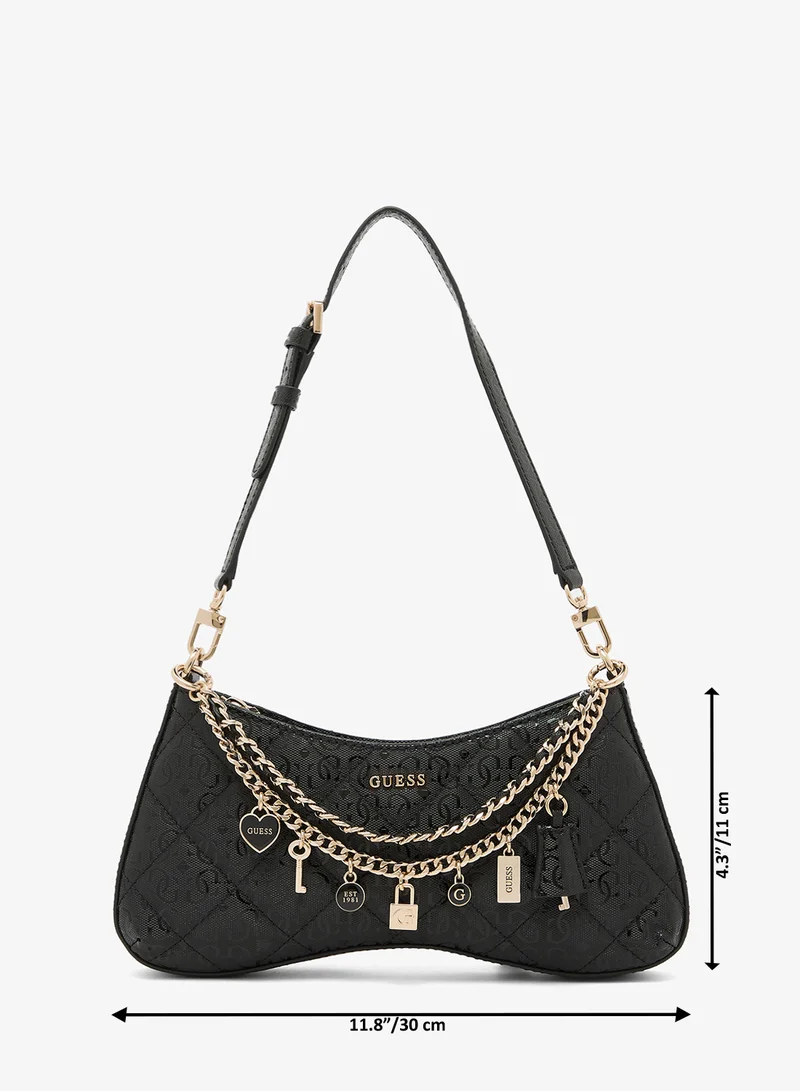 Guess BLACK Libby Shoulder Bag for Women | Best Price UAE