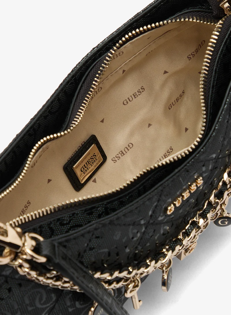 Guess BLACK Libby Shoulder Bag for Women | Best Price UAE