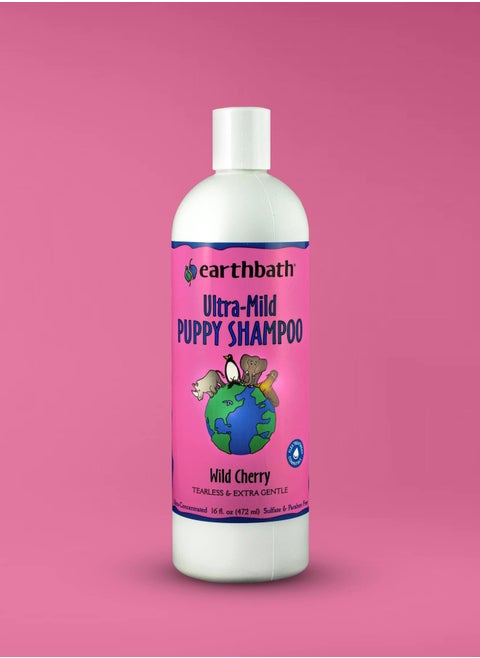 Ultra Mild Puppy Shampoo Wild Cherry Tearless And Extra Gentle Made In USA 472ml